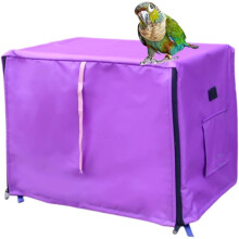 Copertura per gabbia per uccelli a prova di luce, viola XXL, 23,6x15,7x15,7 pollici