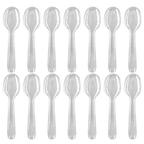 1200Pièces Cuillères Mini Transparentes Pour Glace Gâteau