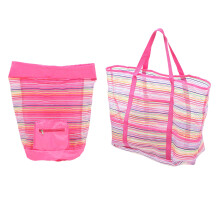 4Stk Kinder Mesh Bags Für Spielzeugund Muschelsammlung Rosy