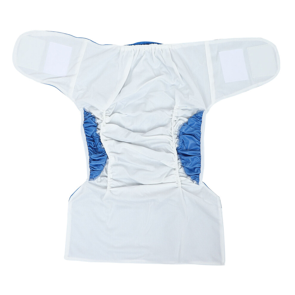 Inoomp 5Pcs Durable Washable Adult Diaper Blue Breathable Elderly Pants