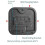 Digital Wall Clocks Temperature Date Week Dispaly Electronic Table Clock 12/24H Wall-Mounted LED Alarm Clock Remote,E 3
