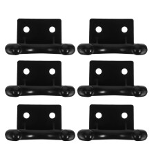 5Sets Black Plastic Microphone Wall Hanger Hooks for Ktv and Home Use