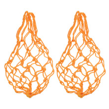 4Pcs Multifunctional Chicken Hanging Feeder Basket in Orange