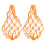 4Pcs Multifunctional Chicken Hanging Feeder Basket in Orange 1