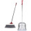 2Sets Indoor Dustpan and Broom Set Flexible Bristles for Home Use 1
