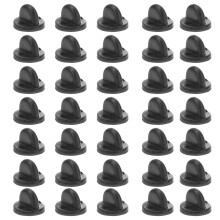 500St Zwarte Rubber Pin Backs Voor Speldjes En Broches, Gebruik Thuis