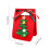 Weihnachtsgeschenktüte, rot, Polyester, 17 x 12 cm, mit Henkel 3