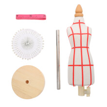 2Pcs Half Scale Dress Form Mini Mannequin for Sewing DIY Projects