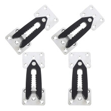 8Pcs Easy-Install Sectional Couch Connectors Silver Sofa Clips