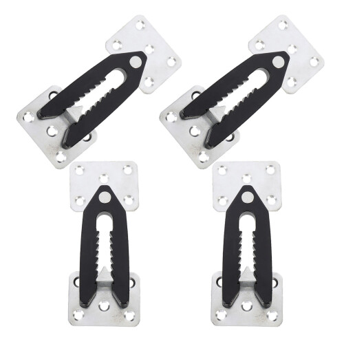 8Pcs Easy-Install Sectional Couch Connectors Silver Sofa Clips