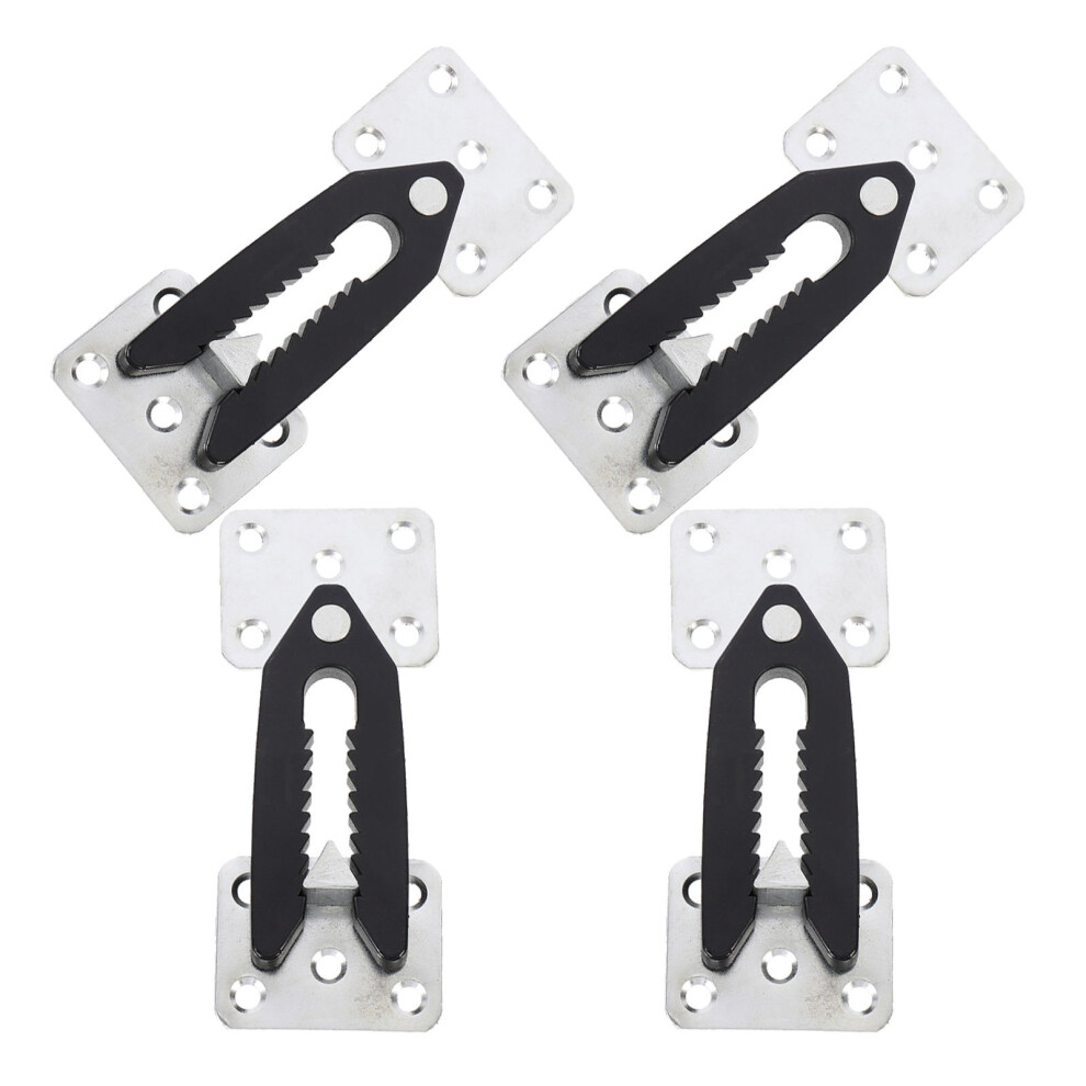 8Pcs Easy-Install Sectional Couch Connectors Silver Sofa Clips 3662892015813