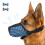 Air Mesh Dog Muzzle for Medium/Large Dogs – Anti-Biting, Barking, Chewing; Soft Basket Muzzle for German Shepherd, Reflective & Adjustable; 1