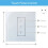 2PCS Tuya WiFi  Touch Button  Connected Electric Curtains Blinds Roller Shutter for Alexa Home Siri EU Plug 9