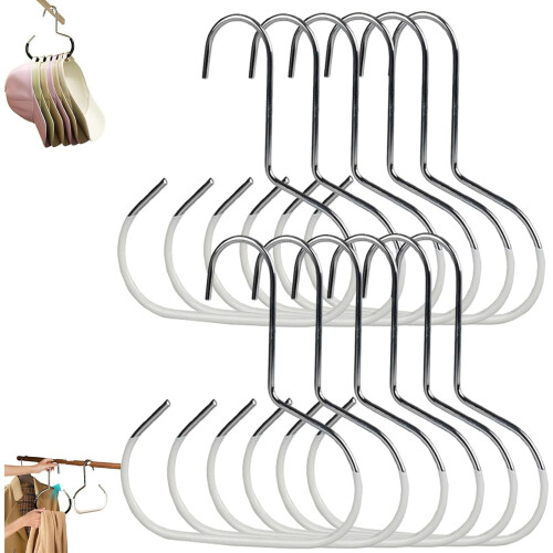 Conjunto de 15 Cabides de Aço para Chapéu