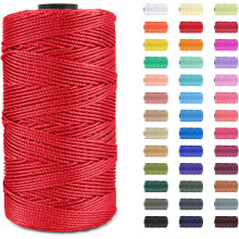 1 Stück 1,5 mm 200 m gedrehte Polypropylen-Makrameeschnur, farbiges Strick-/Häkelgarn und Kordel für Taschen – geeignet für Makramee,