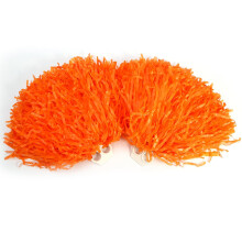 Enhance Sports Party Dances & Rallies Orange Cheerleader Pom Poms for Squad Spirit