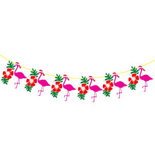 1 set Flamingo Banner Party Supplies Multi Color Paper Garland pentru decorațiuni cu tematică tropicală