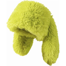 Cute long rabbit ear plush hat, fluffy and warm, suitable for both indoor and outdoor wear.