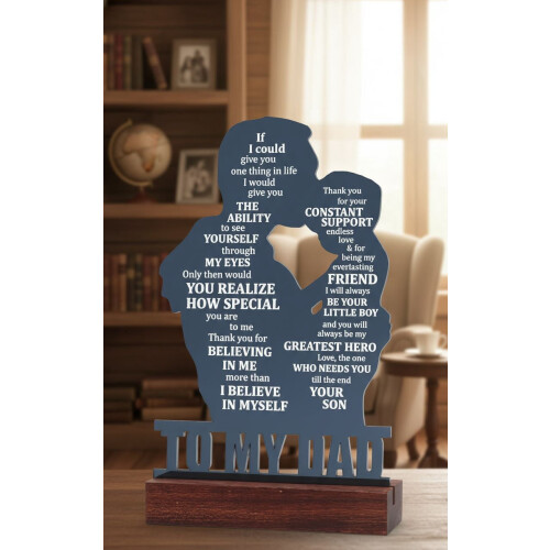 Placa de madeira para presente da mãe, do filho
