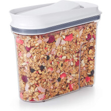 Luftdichter Müslispender, 2,3 l, schlank, rechteckig