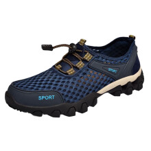Sneakers Mogaill Fir Ediodpoh – Bróga Siúil & Fánaíochta In-análaithe, Bróga Taisteal & Spóirt Ócáideacha Chompordacha Lasmuigh, Gorm,