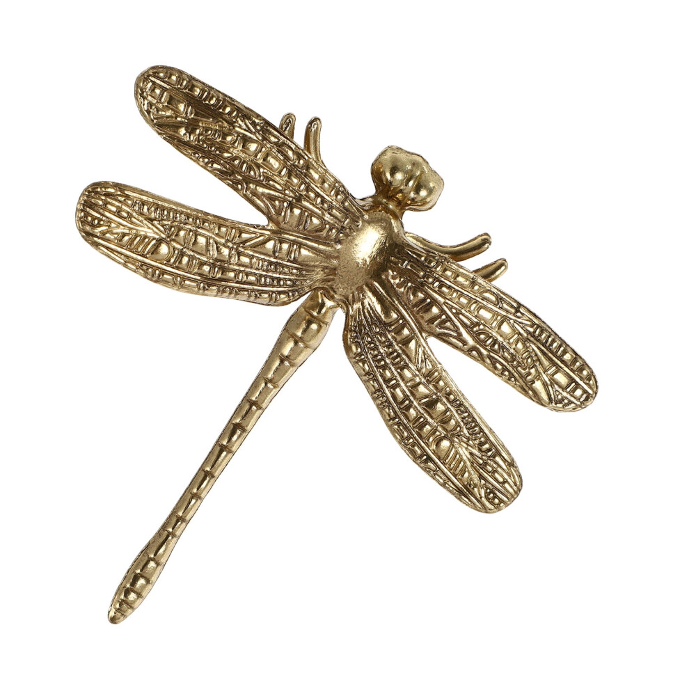 Golden Dragonfly Shaped Cabinet Handle Singlehole Knob For Home Use Decorative Copper Hardware 1Pc 9450273794716