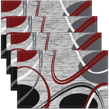 Moderne, gewellte Platzsets, 4er-Set, 45,7 x 30,5 cm