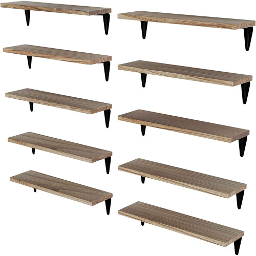 Ξύλινα Ράφια Arras 17" x 4,5", Σετ 10 Τεμ.