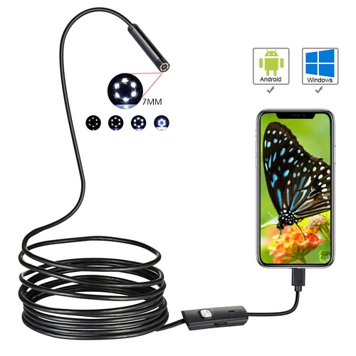 6LED B2m3IN1 Ενδοσκόπιο Ωτοσκόπιο Κάμερα Wifi Επιθεώρησης Αυτιών για Android