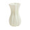 Weiße Kunststoff-Blumenvase, 17,5 cm 2