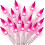Mini luci a stringa rosa, 6,4 m, 100 LED, con spina 1