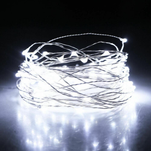 String Lights String Copper Wire Fairy Lights Wedding Xmas Party Decor 8 Modes 16.4ft