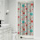 Cortina de chuveiro com estampa floral, 91 x 183 cm (36 x 72 polegadas), com 12 ganchos. 1