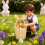 Yellow Easter Bunny Basket with Rabbit Ears – Canvas Gift 5