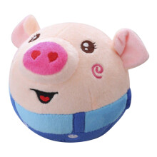 Spielzeug-Aktion zum Schulanfang! CWCWFHZH Hüpfendes Schwein Lade-Edition Hüpfball Plüschtier mit Aufnahmefunktion und Gesang, süßes