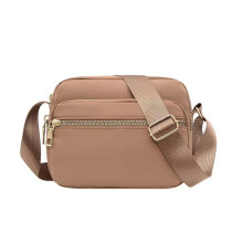 YOUSNH Dámska klasická malá nylonová crossbody kabelka na telefón, dámska ľahká taška cez rameno, khaki