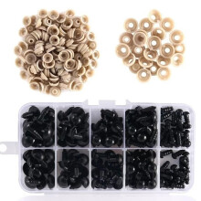 Toy Eyes 6mm-12mm Black Plastic Safety Eyes DIY Craft Amigurumi Hot H7