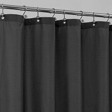 Duschvorhang-Einlage, wasserdichtes Material, 72 x 78 Zoll, Schwarz