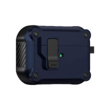 Compatibile con AirPods Pro3, custodia protettiva antiurto con moschettone e meccanismo antigraffio.