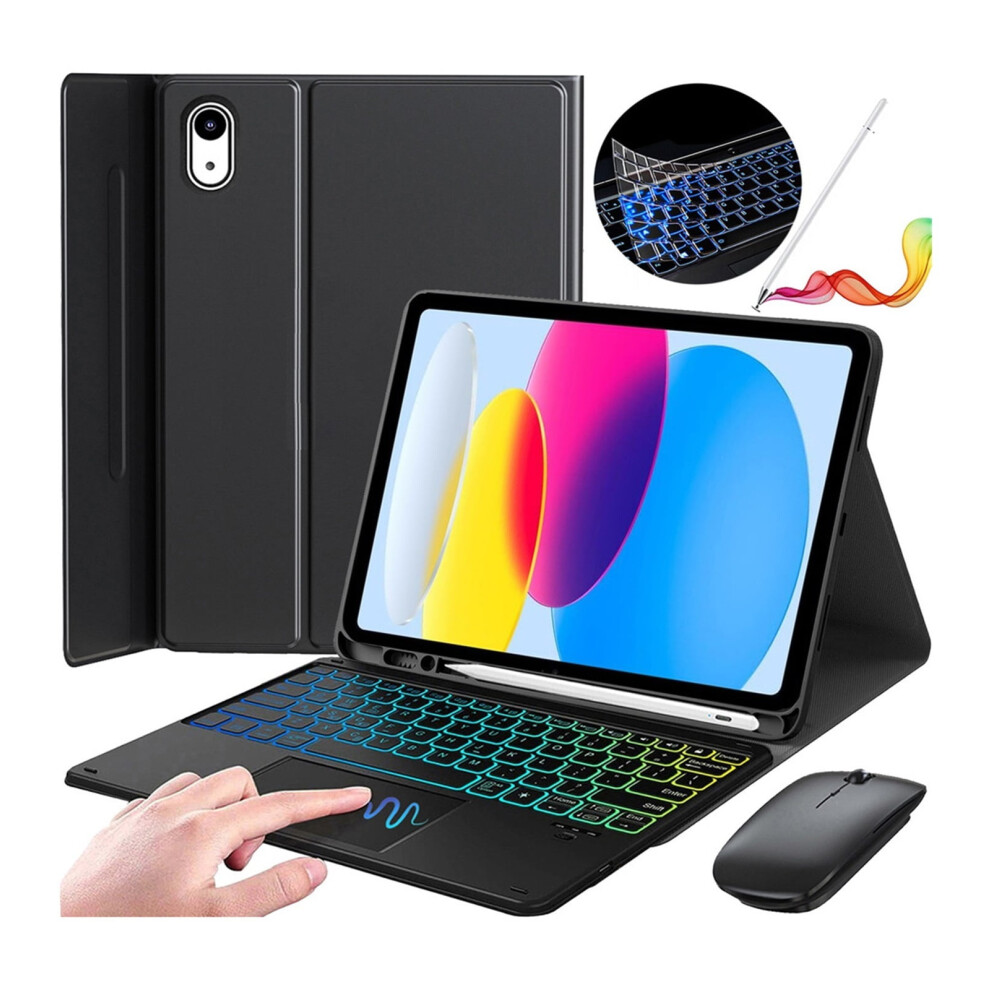Case With Touch Illuminated Keyboard And Mouse Compatible With Ipad 10Th Gen 10.9'' - Ultimate Productivity Bundle 9448990408641