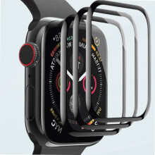 [3 kusy] Ochranná fólie na displej kompatibilní s Apple Watch 42 mm (řada 1/2/3), plné krytí, odolná proti poškrábání a vodě