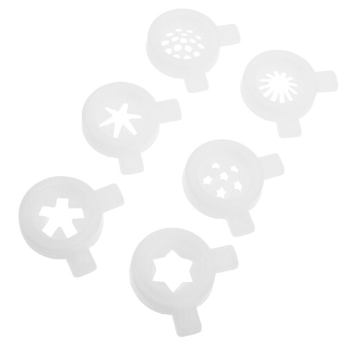 30St Plastic Nozzle Set Voor Commerciële Ijsdecoratie, Wit