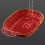 Acrylic Dinner Plates and Fruit Bowls Red 3