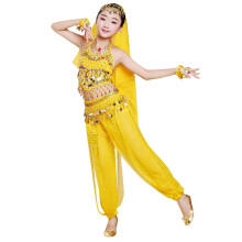 Ediodpoh Conjunto casual para niñas, conjuntos de danza del vientre para niñas, conjuntos de actuación de Halloween, atuendos para niñas,