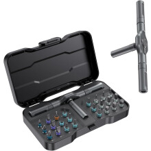 24-in-1 Magnetischer Präzisionsschraubendreher-Satz, Heimwerker-Werkzeugset für Möbel, PC, Laptop, Computer & Fahrrad – Kompatibel mit
