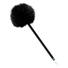 2 stk. fluffy pen, pompom-kuglepen i plastik, gavepenne til juleartikler, karneval, fødselsdag
