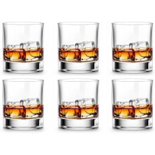Ensemble de 6 verres à whisky – Verres bas style rock de 32 cl