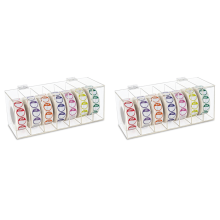 Akryl dispenser til ugedagsetiket med 7 åbninger (2 stk.)