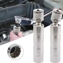 Spark Plug Socket Wrench Disassembly Car Repair Tool 1416mm Magnetic Suction