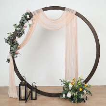 BalsaCircle20feet Blush bumbac tifon material fundal draperie cortină panou petrecere evenimente decorațiuni consumabile